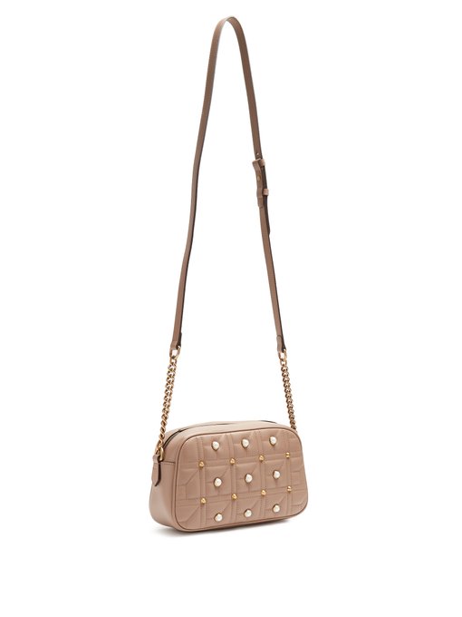 gg marmont medium leather shoulder bag