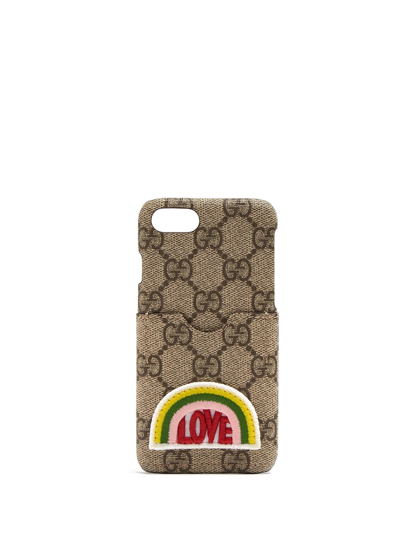 Love Applique Gg Supreme Iphone 7 Case Gucci Matchesfashion Fr