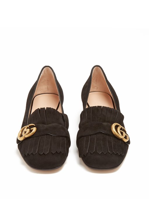 Marmont fringed suede loafers | Gucci | MATCHESFASHION US