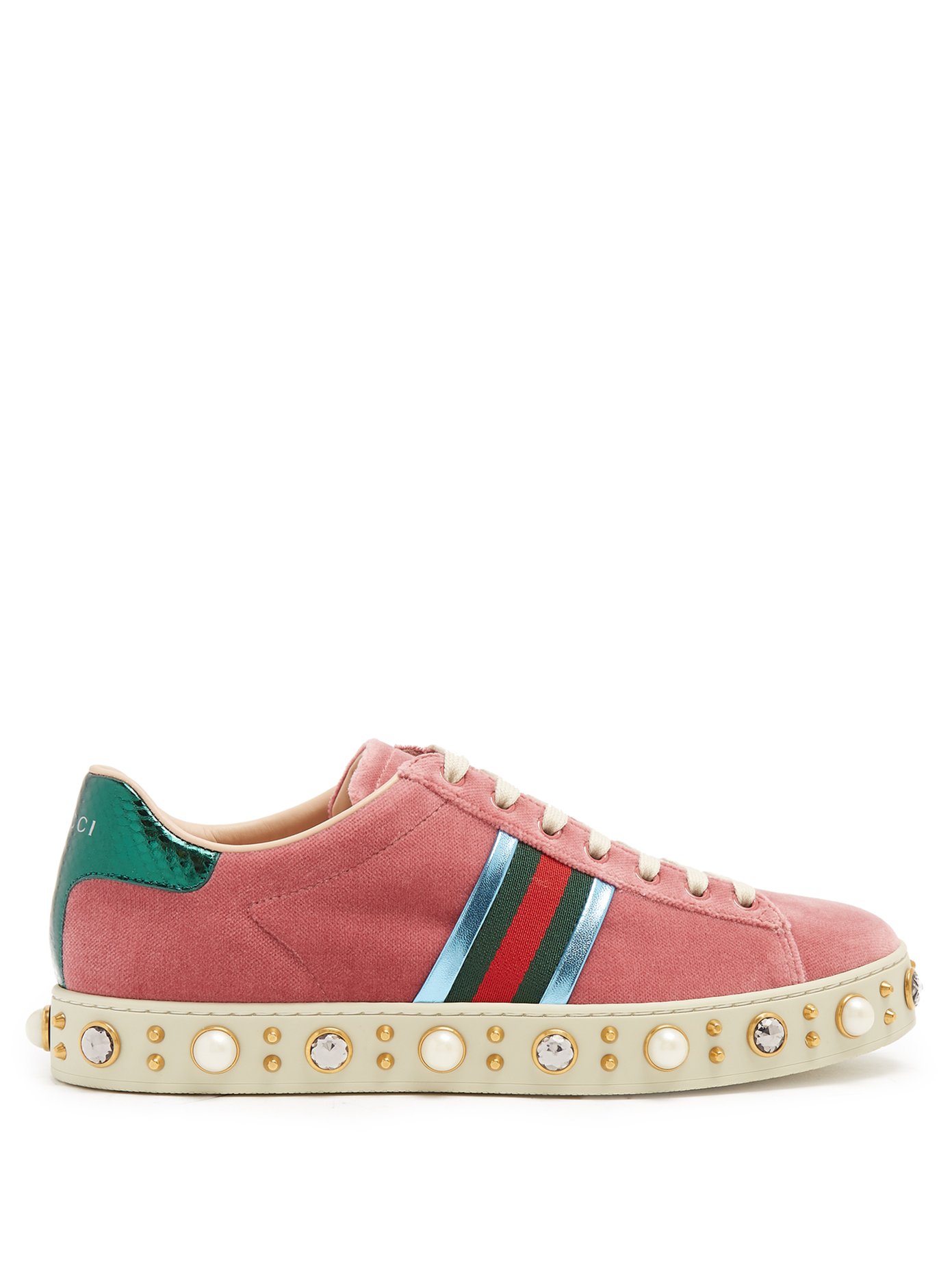 gucci ace sneakers pearl