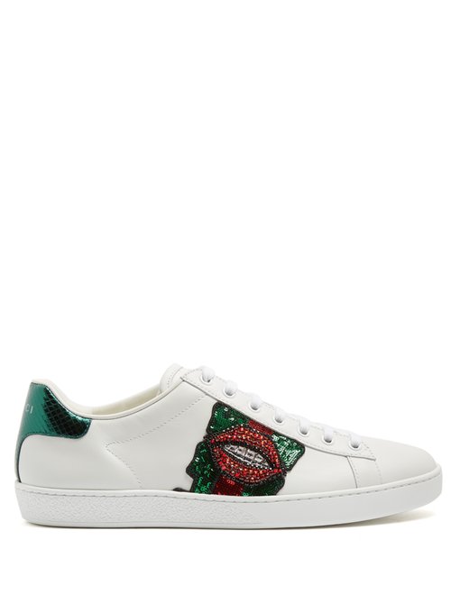 gucci lips trainers