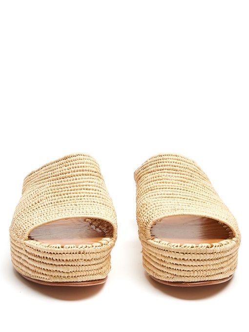 Karim raffia flatform sandals | Carrie Forbes | MATCHESFASHION UK