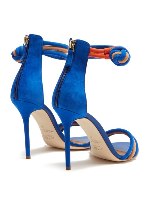 MALONE SOULIERS X Roksanda Ethel Suede Sandals in Colour: Electric-Blue ...