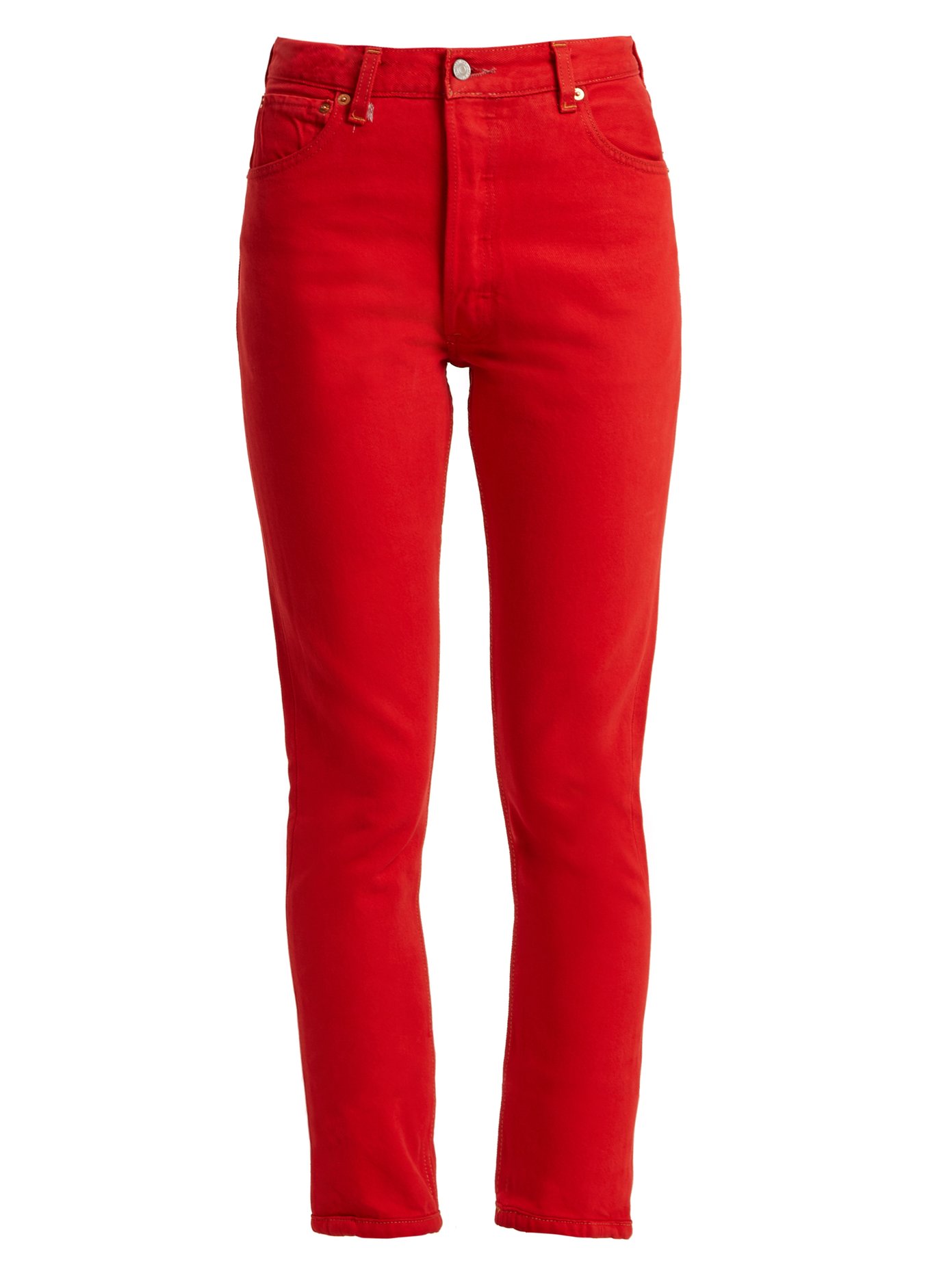 red done jeans