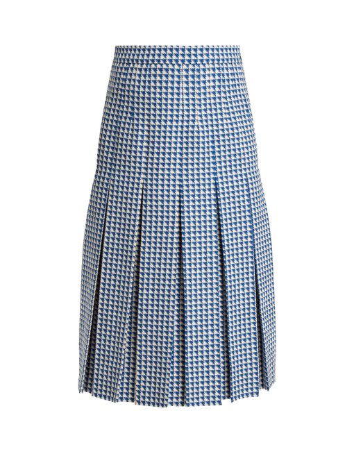 Pleated wool-blend tweed skirt | Gucci | MATCHESFASHION.COM UK