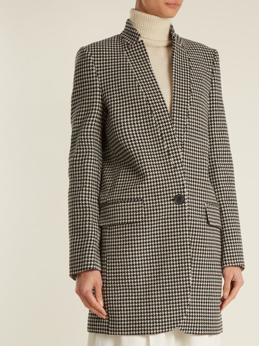 Bryce single-breasted hound's-tooth coat | Stella McCartney ...