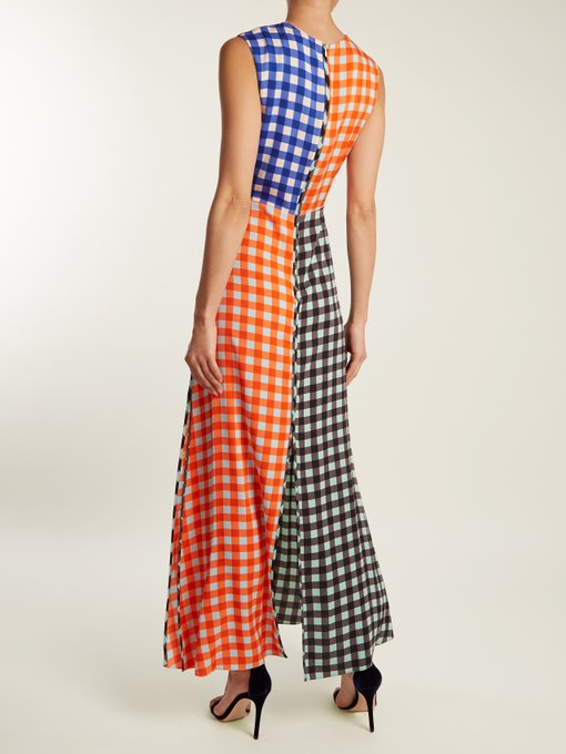 dvf gingham dress