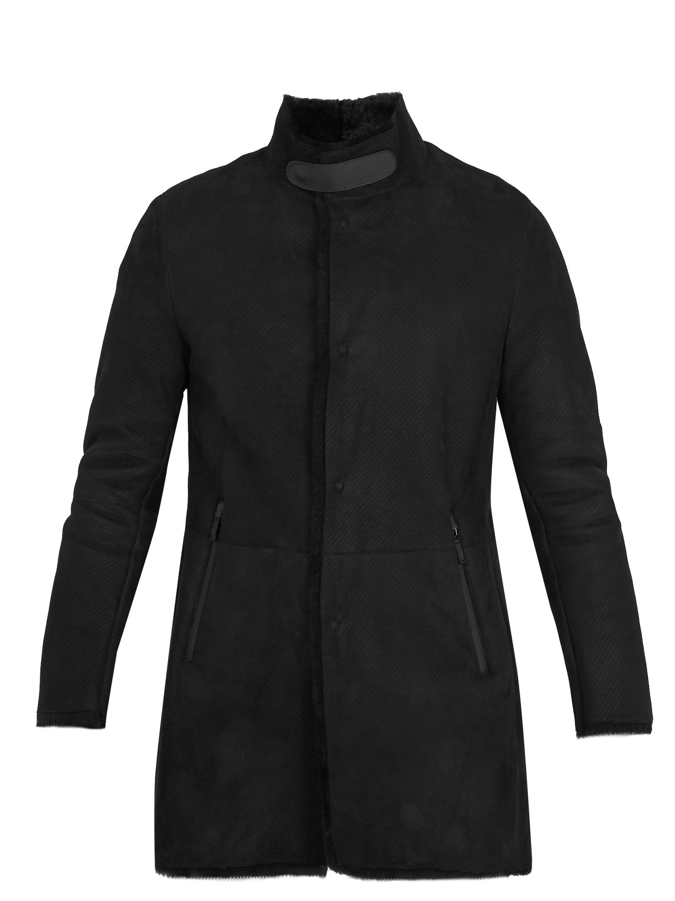 armani shearling coat