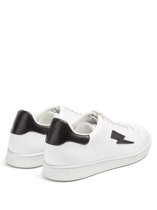 Thunderbolt low-top leather trainers 