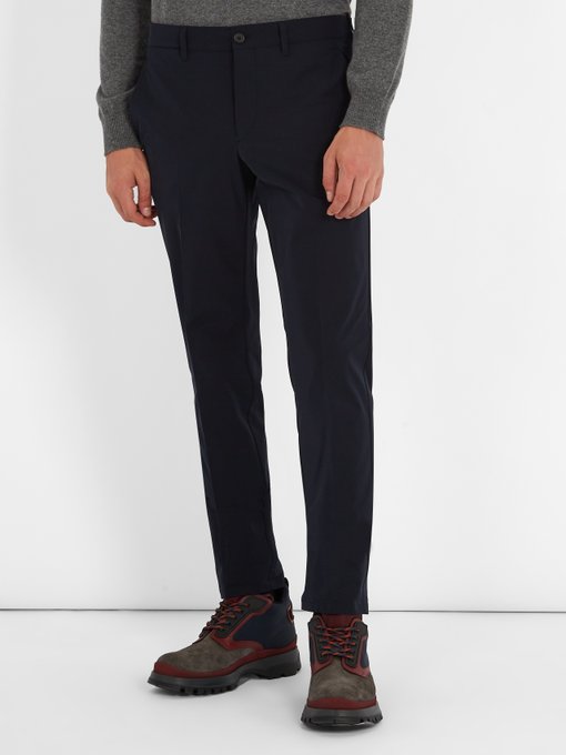 Mid-rise slim-leg technical tailored trousers Mid-rise slim-leg technical tailored trousers展示图