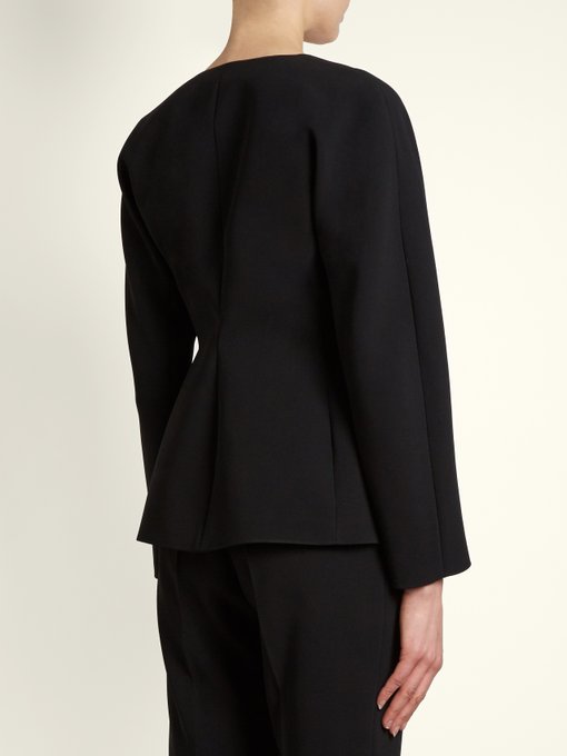 ALTUZARRA Campion Sculpted Zip-Front Jacket, Black | ModeSens
