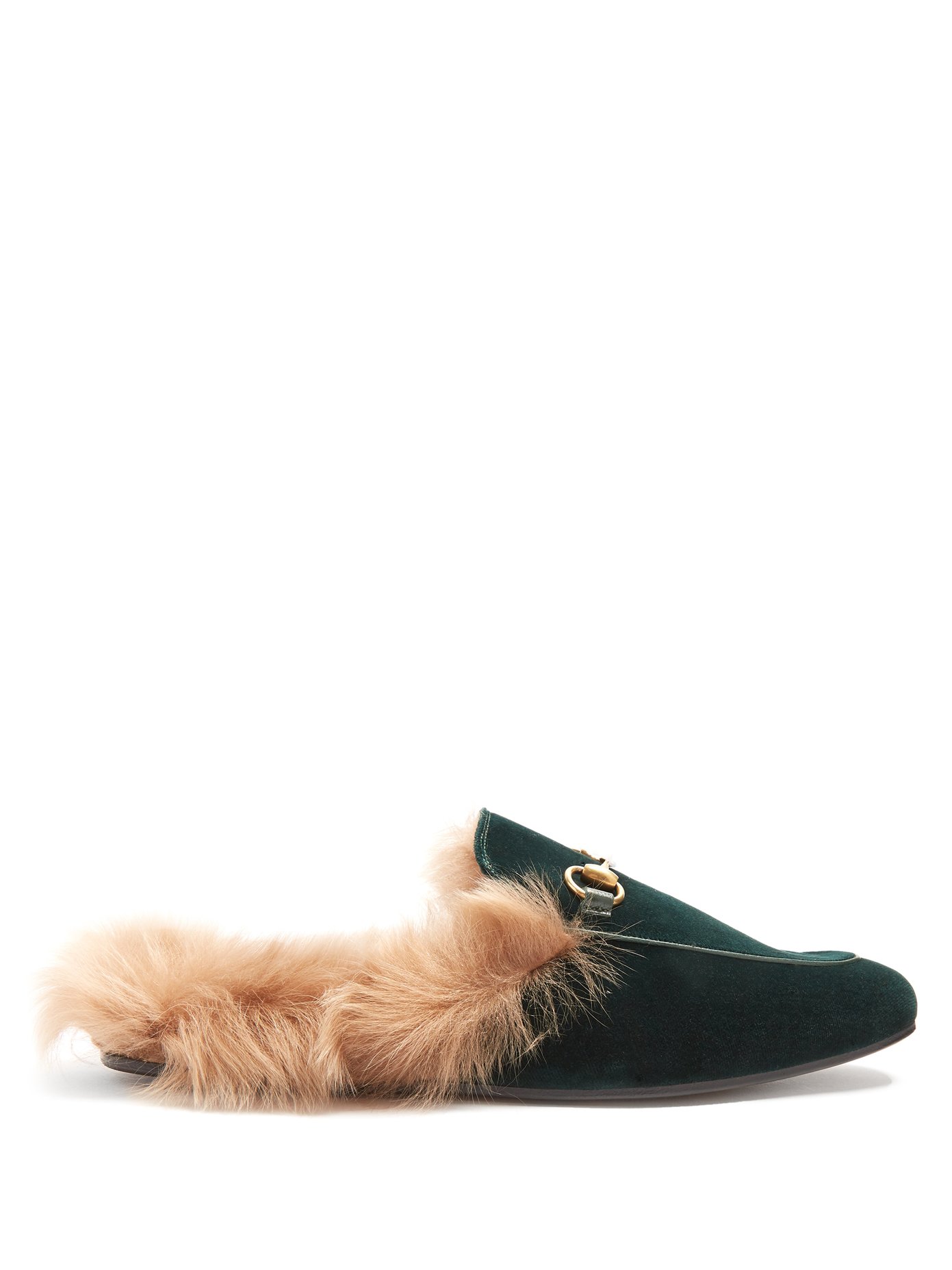 fur lined gucci loafers