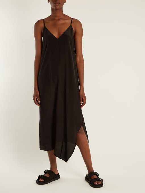 Asymmetric-hem silk slip dress | Raey | MATCHESFASHION UK