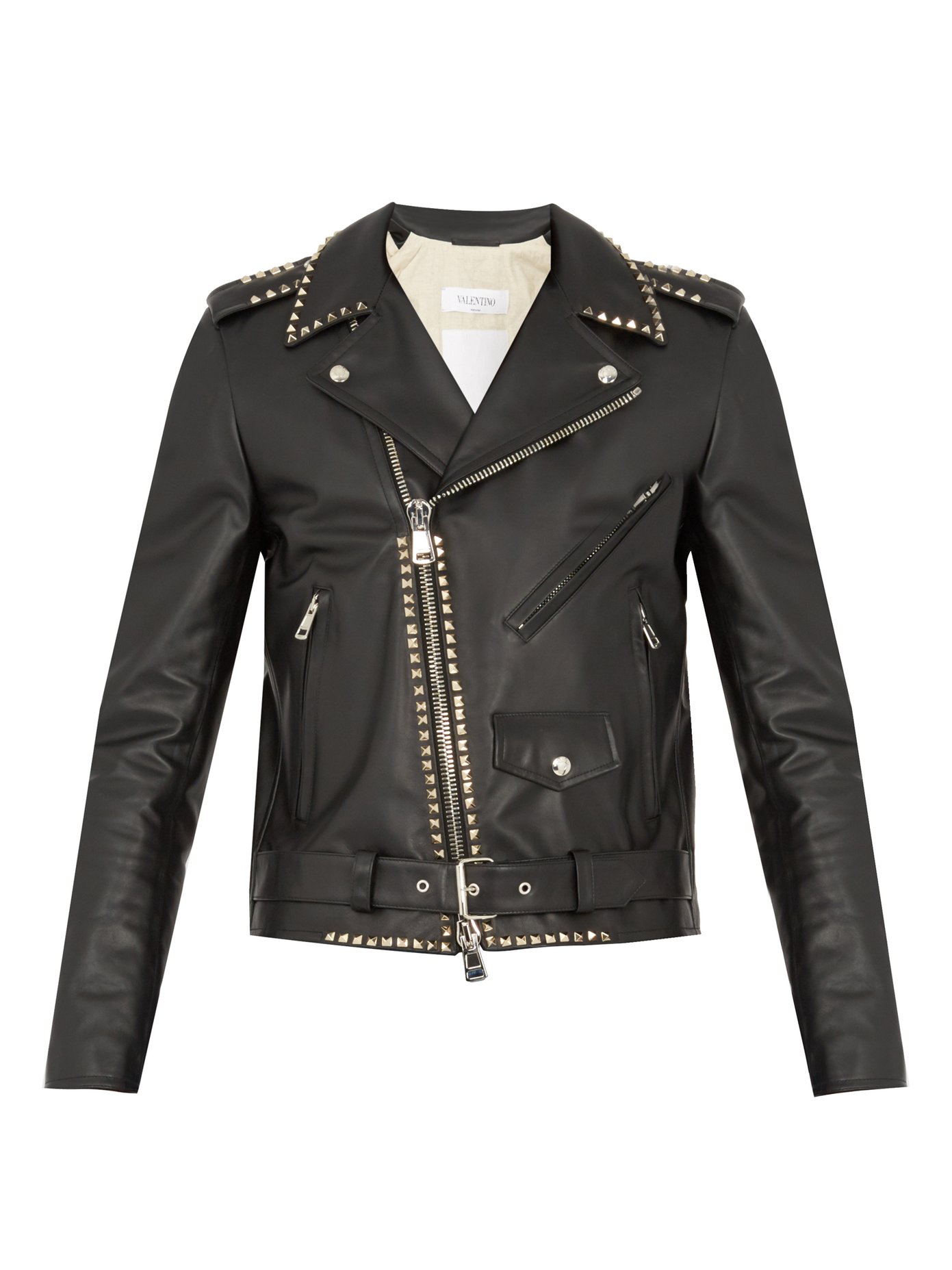 valentino rockstud leather jacket