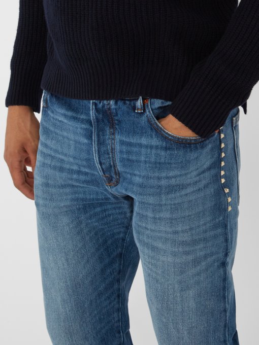 valentino rockstud jeans