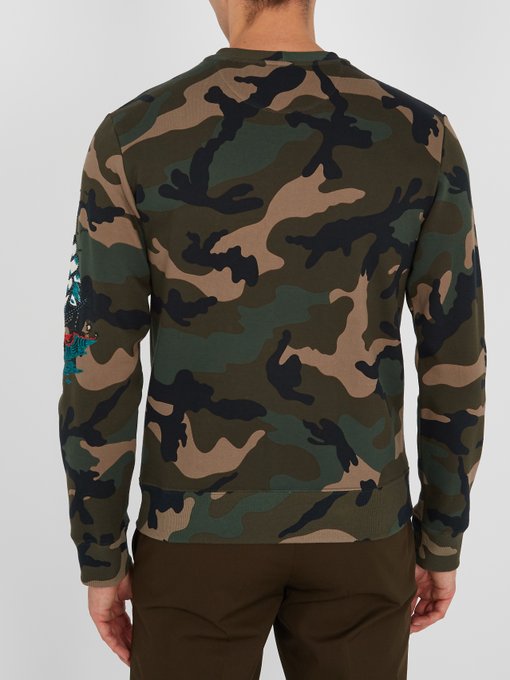 army print sweatshirt