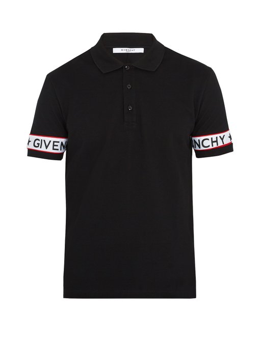 Cuban-fit logo-print cotton-piqué polo shirt | Givenchy | MATCHESFASHION UK