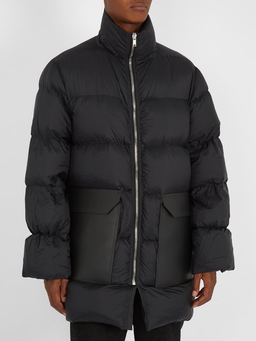 Funnel-neck quilted down coat | Rick Owens | MATCHESFASHION UK