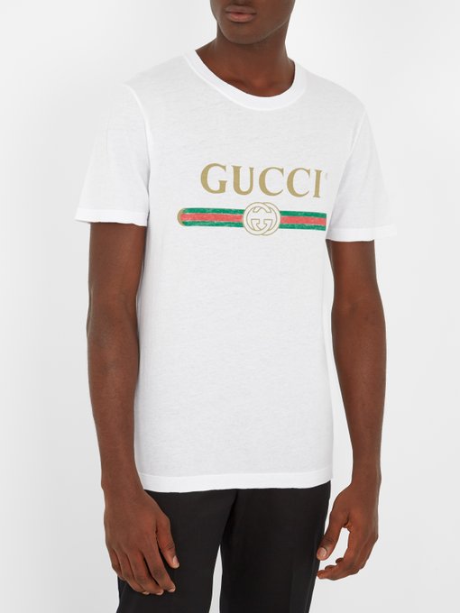 Cotton-jersey logo T-shirt | Gucci | MATCHESFASHION.COM UK