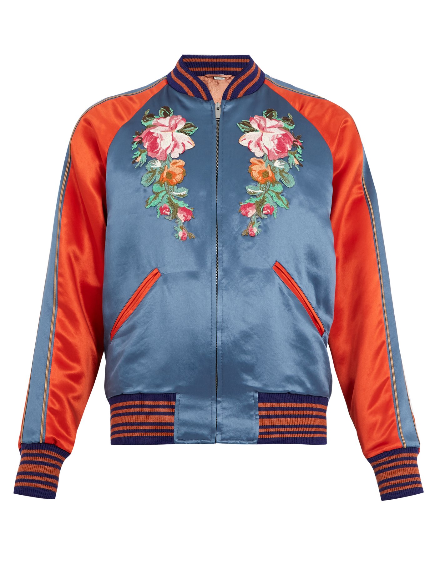 gucci floral leather jacket