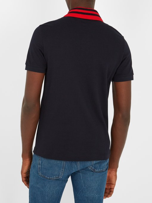 Embroidered cotton-piqué polo shirt | Gucci | MATCHESFASHION.COM UK