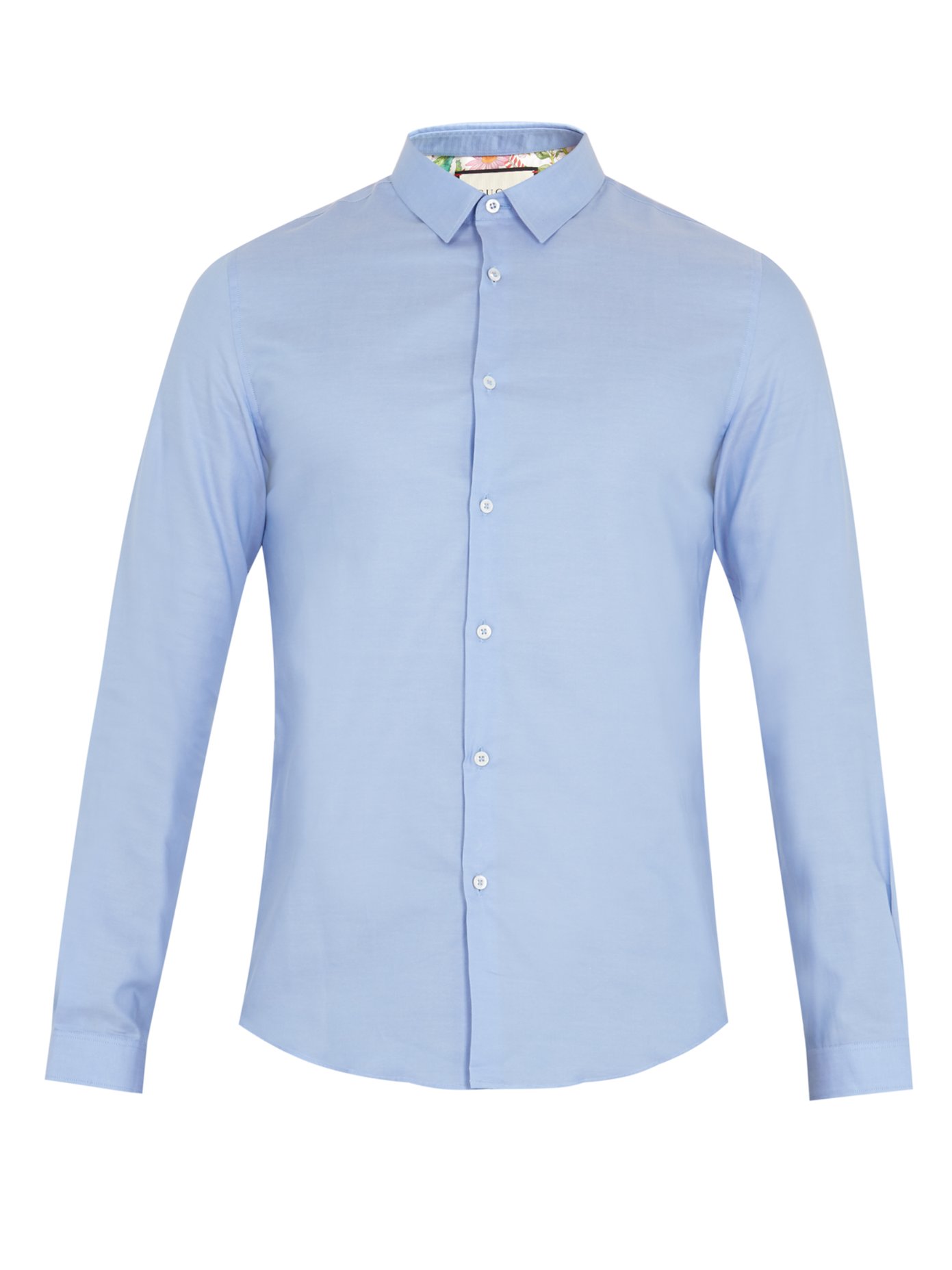 Duke point-collar cotton shirt | Gucci 