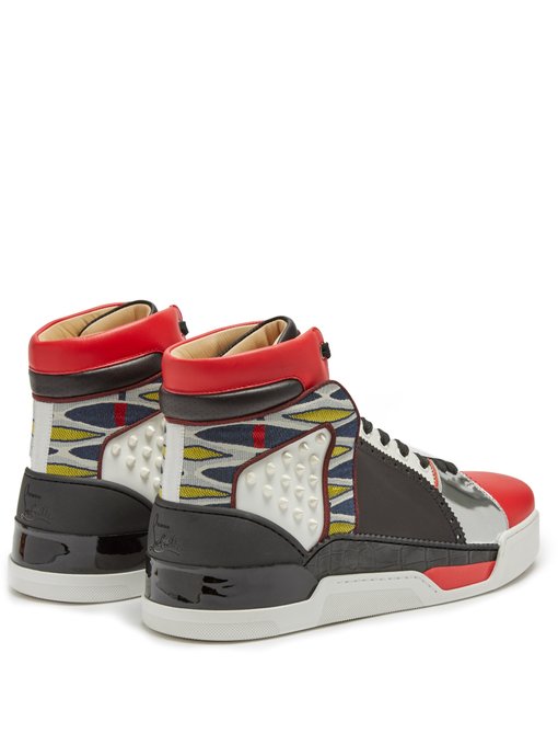 Loubikick high-top leather trainers 