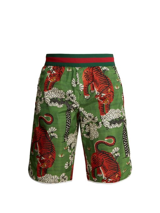 gucci bengal swim shorts