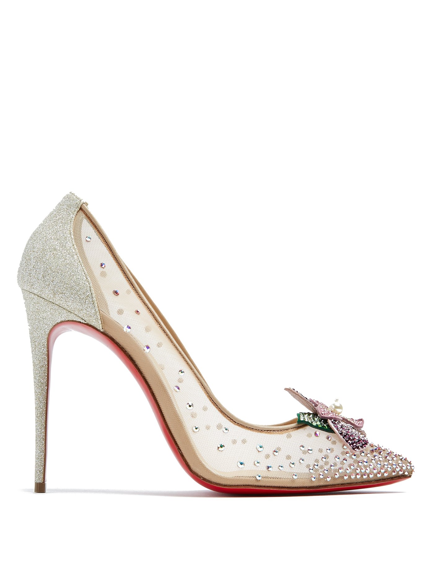 christian louboutin flower shoes