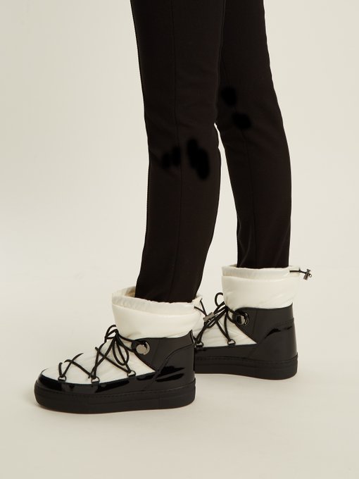 Ynnaf nylon and patent-leather après-ski boots展示图
