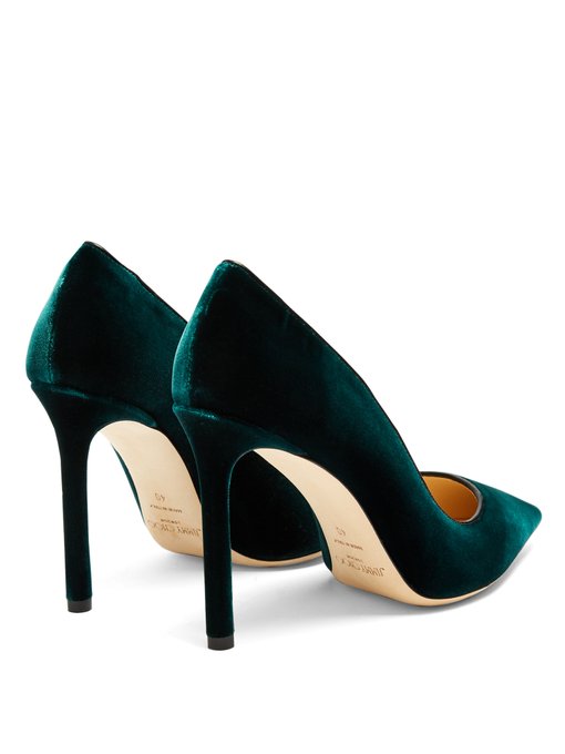 jimmy choo velvet pumps