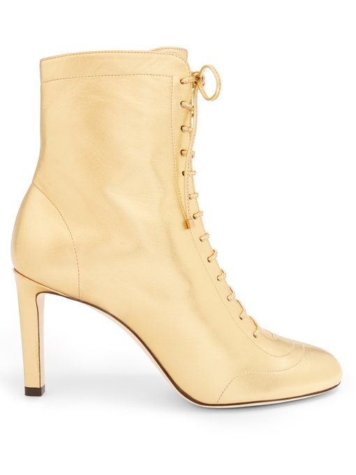 jimmy choo lace up booties