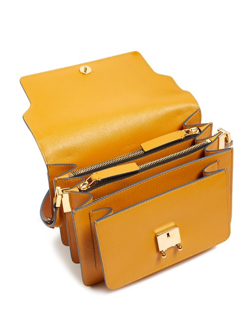 Trunk medium saffiano-leather shoulder bag | Marni | MATCHESFASHION US