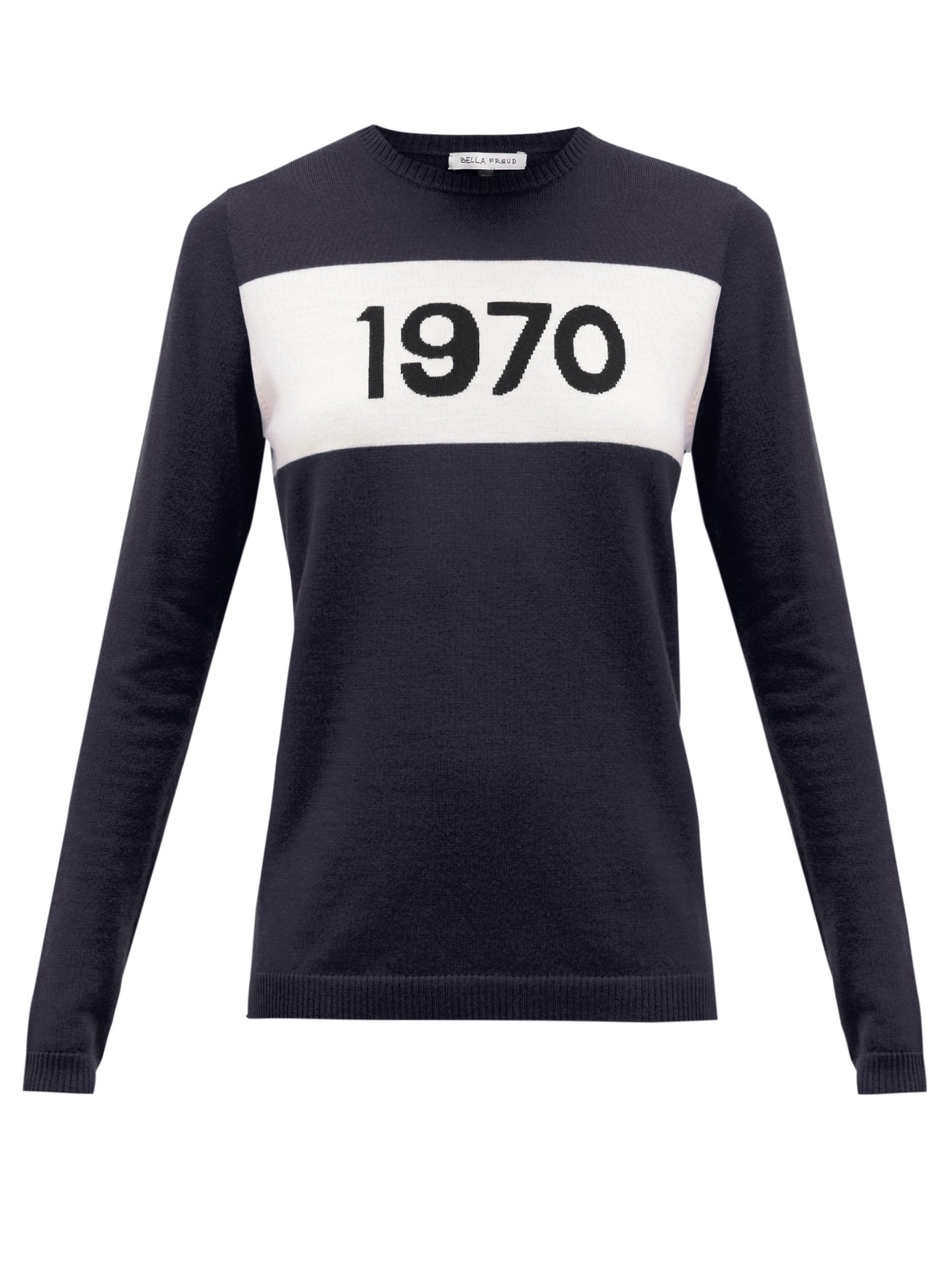 Bella Freud 1970-intarsia cashmere sweater
