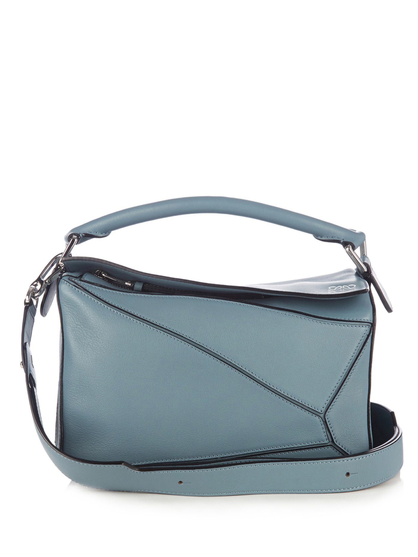 loewe puzzle bag stone blue