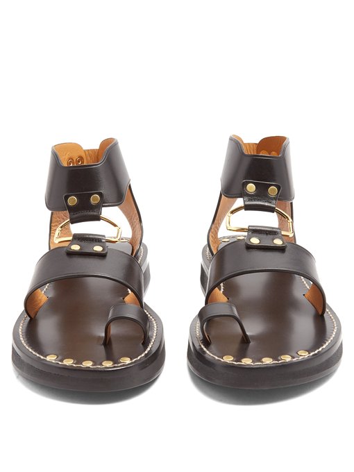 Étoile Nindle T-bar leather sandals | Isabel Marant | MATCHESFASHION UK