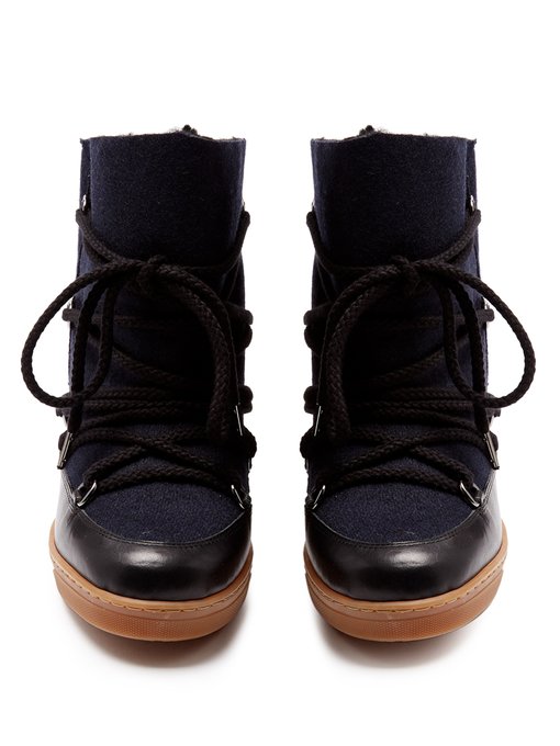 Nowles shearling-lined après-ski boots展示图