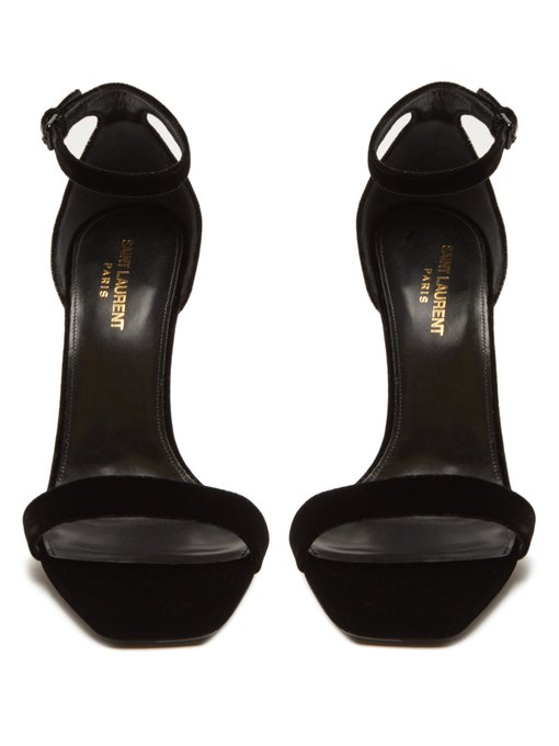 Amber velvet sandals | Saint Laurent | MATCHESFASHION UK