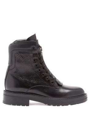 William double lace-up leather ankle boots | Saint Laurent ...
