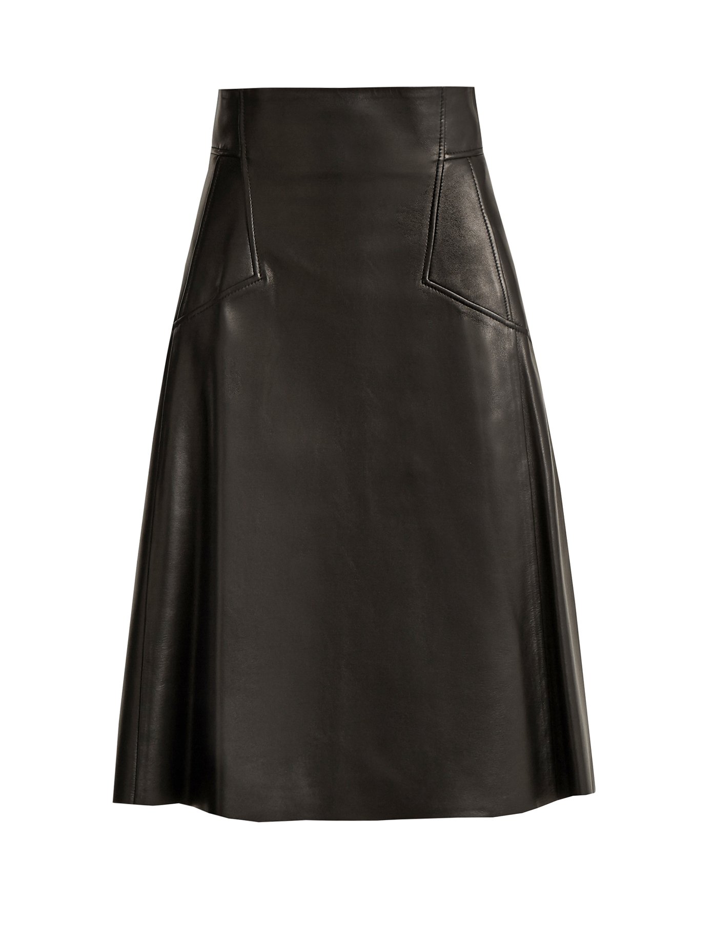 alexander mcqueen leather skirt
