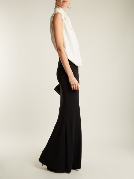 Bias-cut leaf-crepe maxi skirt | Alexander McQueen | MATCHESFASHION UK