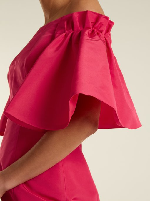 Off-the-shoulder silk-faille gown | Oscar De La Renta | MATCHESFASHION US