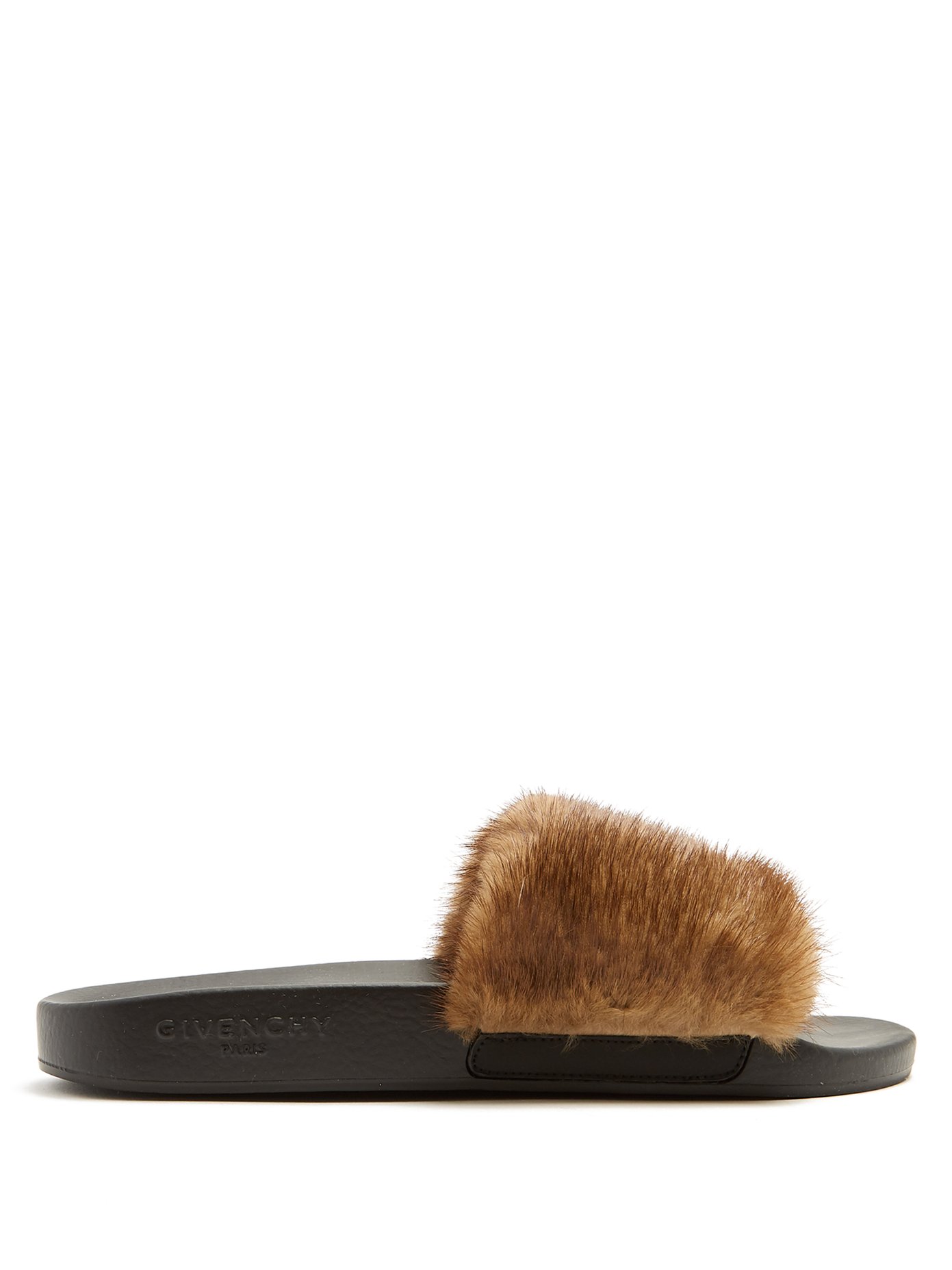 givenchy fur slides sale