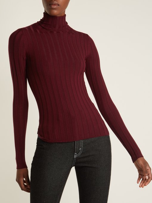 Corina ribbed-knit wool-blend sweater展示图