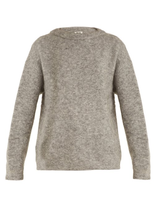 Round-neck brushed-knit sweater | Acne Studios | MATCHESFASHION US