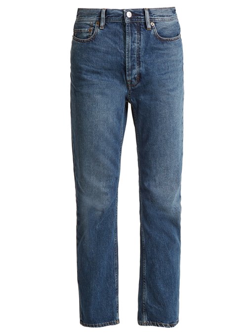 Blå Konst Log low-rise straight-leg jeans | Acne Studios ...