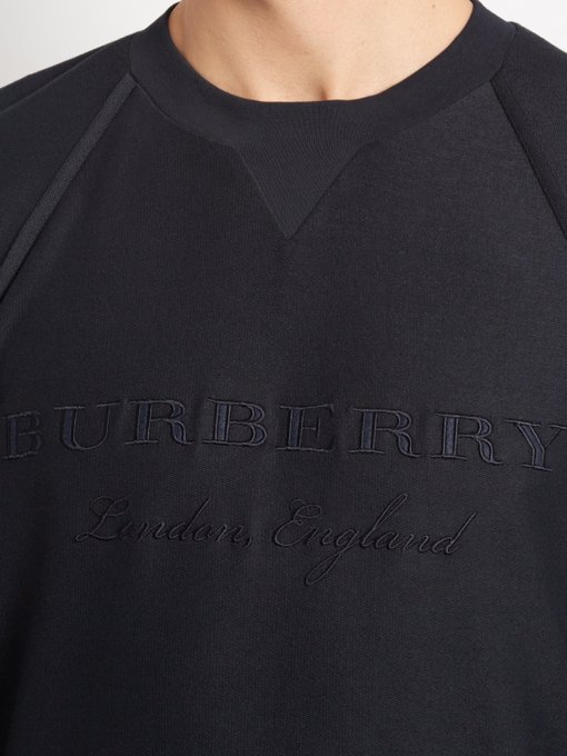 burberry embroidered jersey sweatshirt