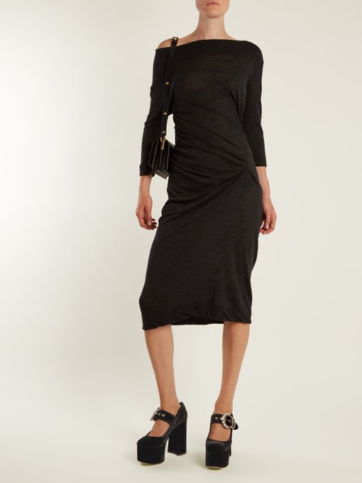 Taxa asymmetric draped jersey dress | Vivienne Westwood Anglomania ...