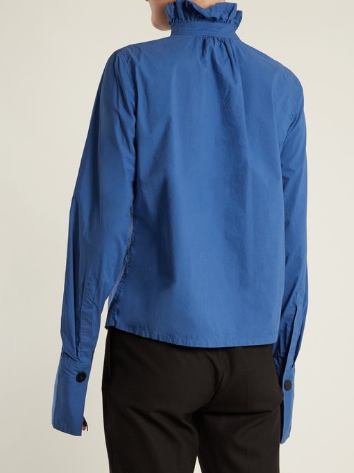 Ruffled-collar long-sleeved top | J.W.Anderson | MATCHESFASHION.COM UK