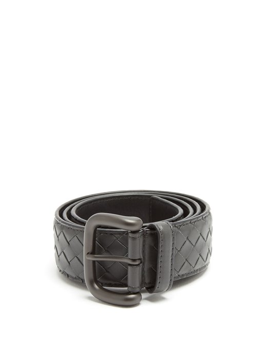 Intrecciato leather 4cm belt | Bottega Veneta | MATCHESFASHION UK